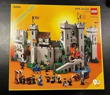 LEGO 10305 Icons LION KNIGHTS CASTLE RETIRED Medieval Fortress Set USED Complete
