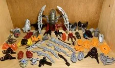 Lego Bionicle Parts Lot Masks Heads Weapons Feet Thornax Blasters Torsos Armor