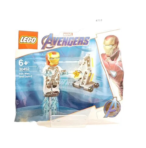 LEGO Marvel Avengers 30452 Iron Man And Dum-E Complete Set New Sealed