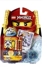 Lego Ninjago Wyplash Minifigure with Spinner, Golden Weapon, and Accessories