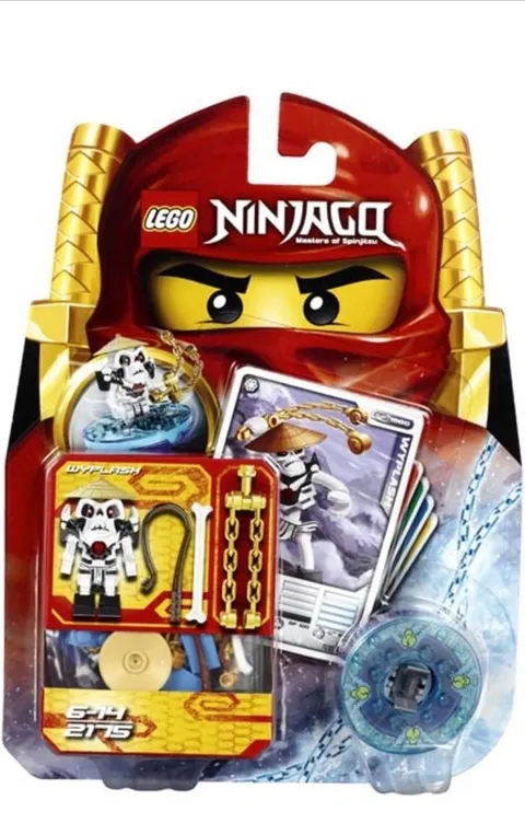 Lego Ninjago Wyplash Minifigure with Spinner, Golden Weapon, and Accessories