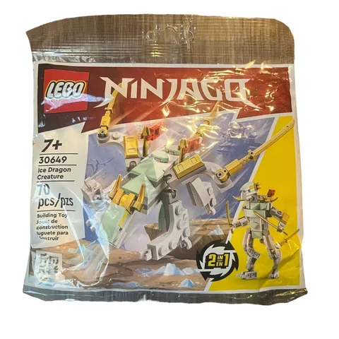 Lego 2023 Ninjago Ice Dragon Creature 30649 2-in-1 Set New Sealed Poly Bag