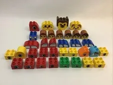 Lego Duplo Eyes Faces Blocks Replacement Pieces Lot Of 35 Different Sizes