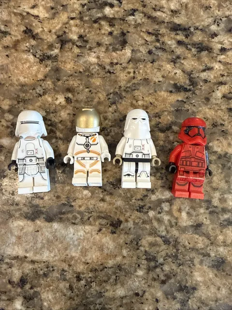 LEGO Minifigures Star Wars TIE Fighter Pilot Snowtrooper Stormtrooper 4 Pieces …