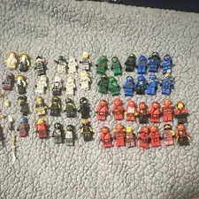 Lego ninjago ninjas and accessories lot of 48 mini figures 