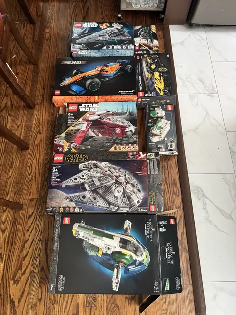 Bundle Of Empty Lego Boxes 75354 42167 42141 75409 75257 42151 75360 75394