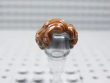 LEGO Reddish Brown Female Girl Short Hair Minifig Wavy Curled BQ