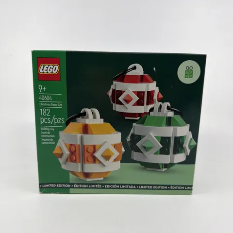 LEGO 40604 Holiday Ornaments Christmas Decor Limited Edition GWP New Sealed Set