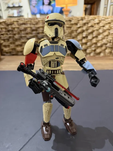 LEGO Star Wars Scarif Stormtrooper Buildable Figure Set 75523 Incomplete As Is