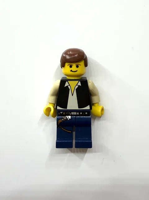 LEGO Star Wars sw0014 Han Solo Yellow Head Black Vest Minifigure 7190