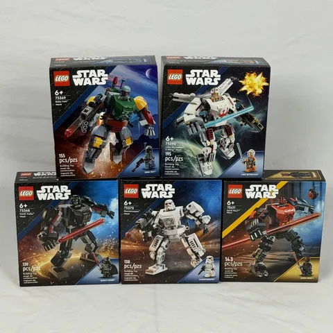 Lego Star Wars Mech Lot of 5 (75369) (75368) (75370) (75390) (75411) New Sealed