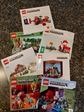 Minecraft LEGO Instruction Manuals 33  Booklets Various Sets