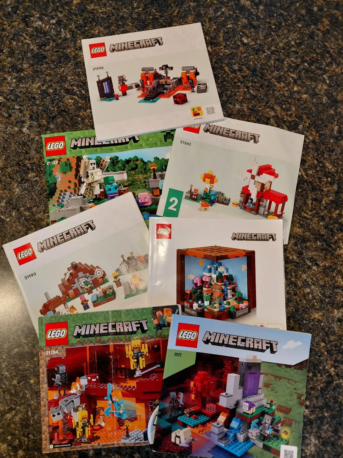 Minecraft LEGO Instruction Manuals 33  Booklets Various Sets