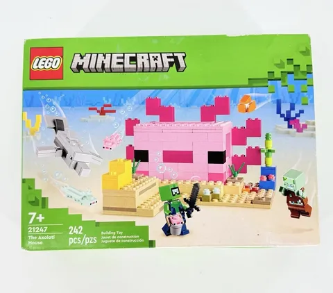 LEGO Minecraft The Axolotl House 21247 Retired New Sealed Damaged Box 242 Pcs