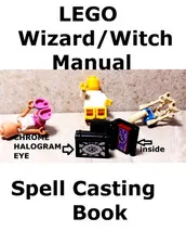 LEGO spell Book Wiccan Warlock Witch Wizard Gear BIG EYE Moon Spells Hologram