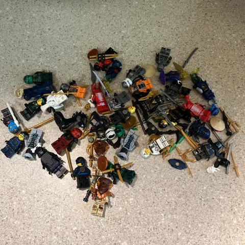 Lego Ninjago: Lot of Assorted Mini figures, Parts, and pieces 