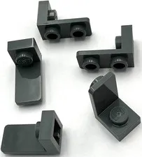 Lego 5 New Dark Bluish Gray Brackets 1 x 1 - 1 x 2 Inverted Parts