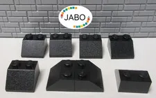 (R10/4/3) LEGO 8x 3039 Roof Tile Sloping Tile 2x2 Black 45°
