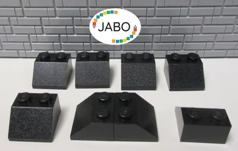 (R10/4/3) LEGO 8x 3039 Roof Tile Sloping Tile 2x2 Black 45°
