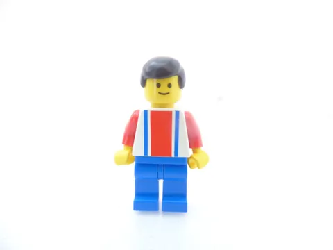 Soccer Player- Red, White, and Blue LEGO Minifigure 3409