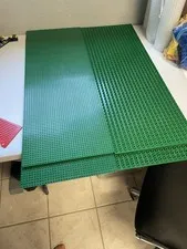 LEGO 4 Huge Green Baseplates 100x38 stud double sided DUPLO/LEGO