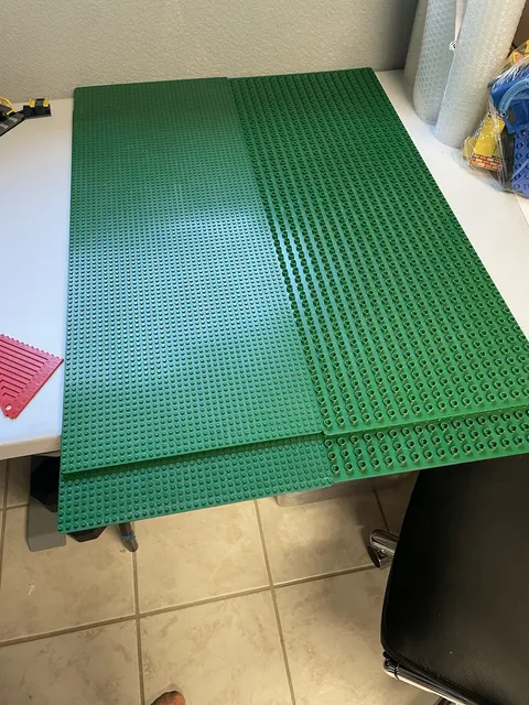 LEGO 4 Huge Green Baseplates 100x38 stud double sided DUPLO/LEGO