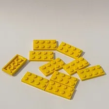 Lego 3020 Yellow Replacement Add-on Pieces Parts Lot of 10