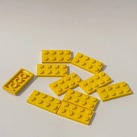 Lego 3020 Yellow Replacement Add-on Pieces Parts Lot of 10