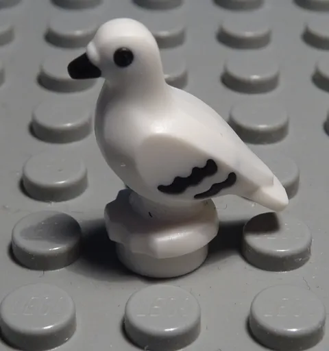 lego figure animal bird white