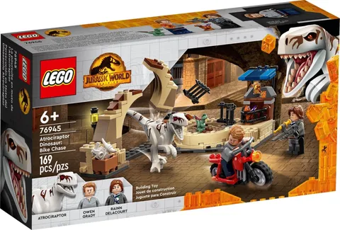 LEGO Jurassic World: Atrociraptor Dinosaur: Bike Chase (76945) New In Sealed Box