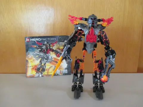 Lego Hero Factory Ordeal of Fire-Fire Lord 2235 Manual & Ball Complete
