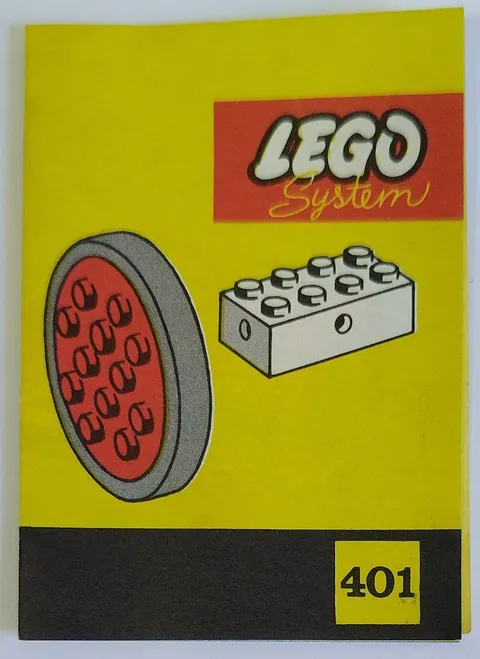 Lego System 401 Instruction Leaflet Manual Only Paper Sheet Insert 1960s