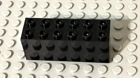 LEGO Black 2x6x2 Weighted Brick 73090b Sealed Bottom, Dimpled Ends