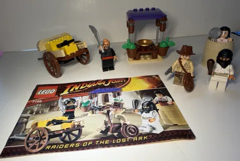 LEGO Indiana Jones: Ambush in Cairo (7195) No Box 1 Piece Missing Free Shipping