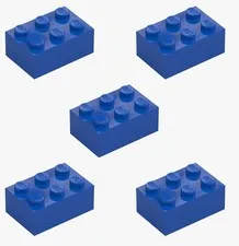 5 New LEGO Blue 2x3 Bricks 3002 building blocks brick block 3x2 300223
