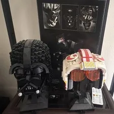LEGO Star Wars Helmet Lot Darth Vader 75304 & Luke Skywalker 75327 Retired