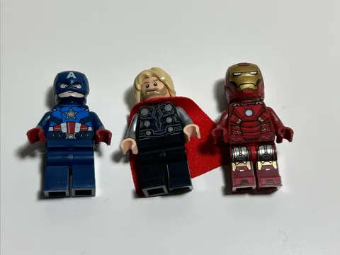 LEGO Marvel Super Hero MINIFIGURE X3 Iron Man Thro Captain America 
