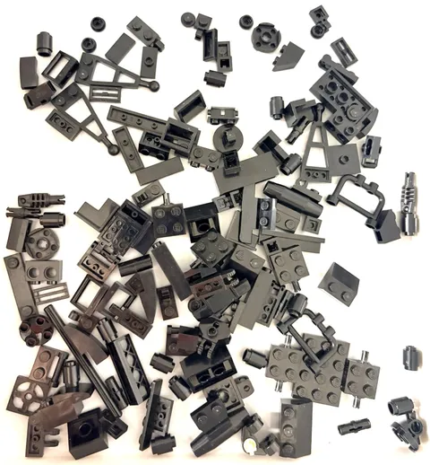 LEGO Black Modified Parts Lot Chassis Technic Genuine Bulk