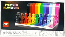 LEGO 40516 Icons Everyone Is Awesome New Sealed Fast Shipping Rainbow NISB