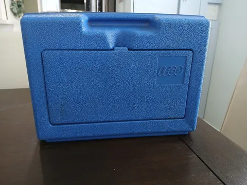 Vintage 1983 Lego Blue Plastic Storage Box Container Carrying Case Only No Legos