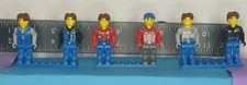 LEGO Jack Stone Figures Lot of 6 Maintenance & Construction Crew 4 2001 Juniors
