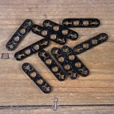 LEGO Black Technic Liftarm 32449 63782 Thin 1 x 4 Axle Holes Qty 10