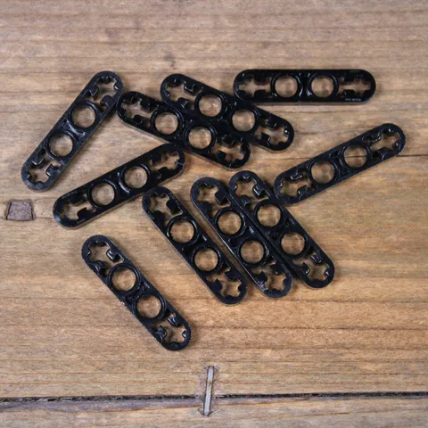 LEGO Black Technic Liftarm 32449 63782 Thin 1 x 4 Axle Holes Qty 10