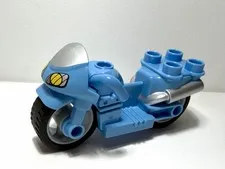 LEGO - Duplo Vehicle Motorcycle, Rubber Wheels, Windscreen and Headlights