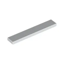 Lego Bricks Parts 10x White 1x6 Tile Flat Thin Studless Plate 663601 6636 NEW