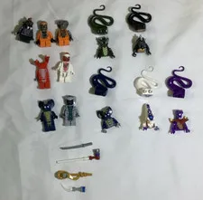 **FAKE**LEGO NINJAGO Bulk Lot Minifigure Parts & Accessories Heads Torsos Legs