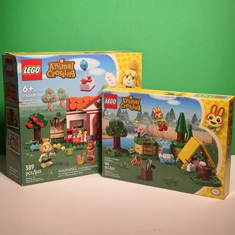 LEGO Animal Crossing LOT! Isabelle's House Visit 77049 + 77047 Sets!