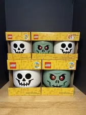 LEGO Halloween Edition Storage Head Display Lot NEW!