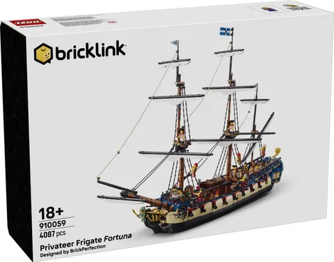 Lego Bricklink Privateer Frigate Fortuna Pirate Ship 91 G1N