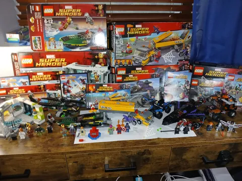Lego Marvel Super Heroes 5 Sets +Boxes +Manuals +Comics | 99% Complete | READ